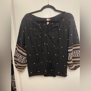 Anthropologie Womens Detailed Top/Blouse